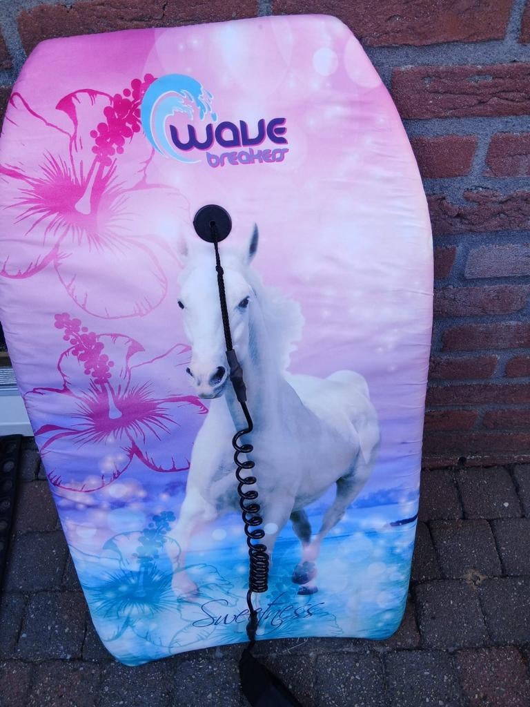 Waveboard met paardenprint - Gebruikt, Watersport en Boten, Ophalen, Gebruikt, Overige typen, Met koord