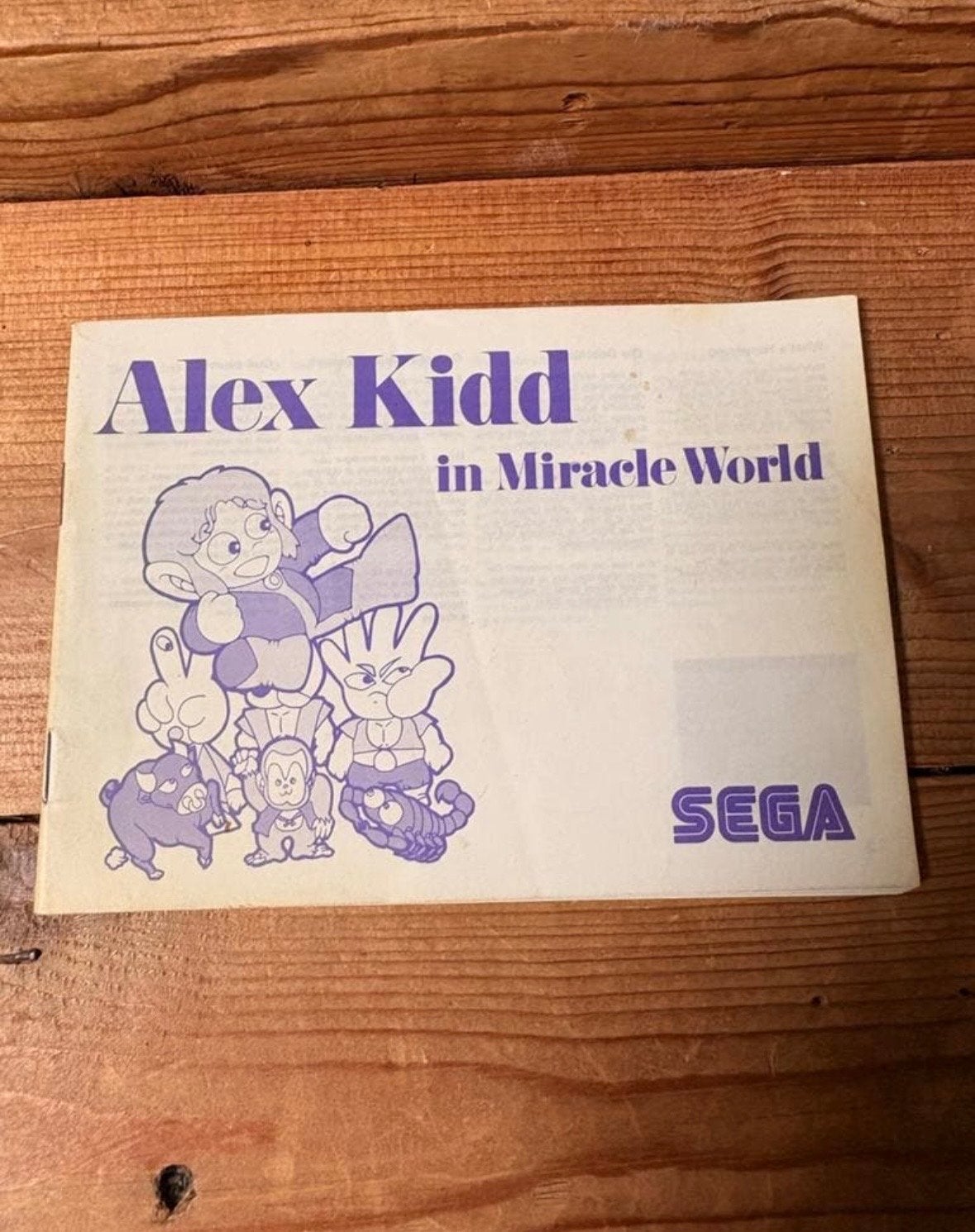 Alex Kidd in Miracle World Boekje - Sega Master System, Spelcomputers en Games, Ophalen of Verzenden, Gebruikt, Platform, Master System