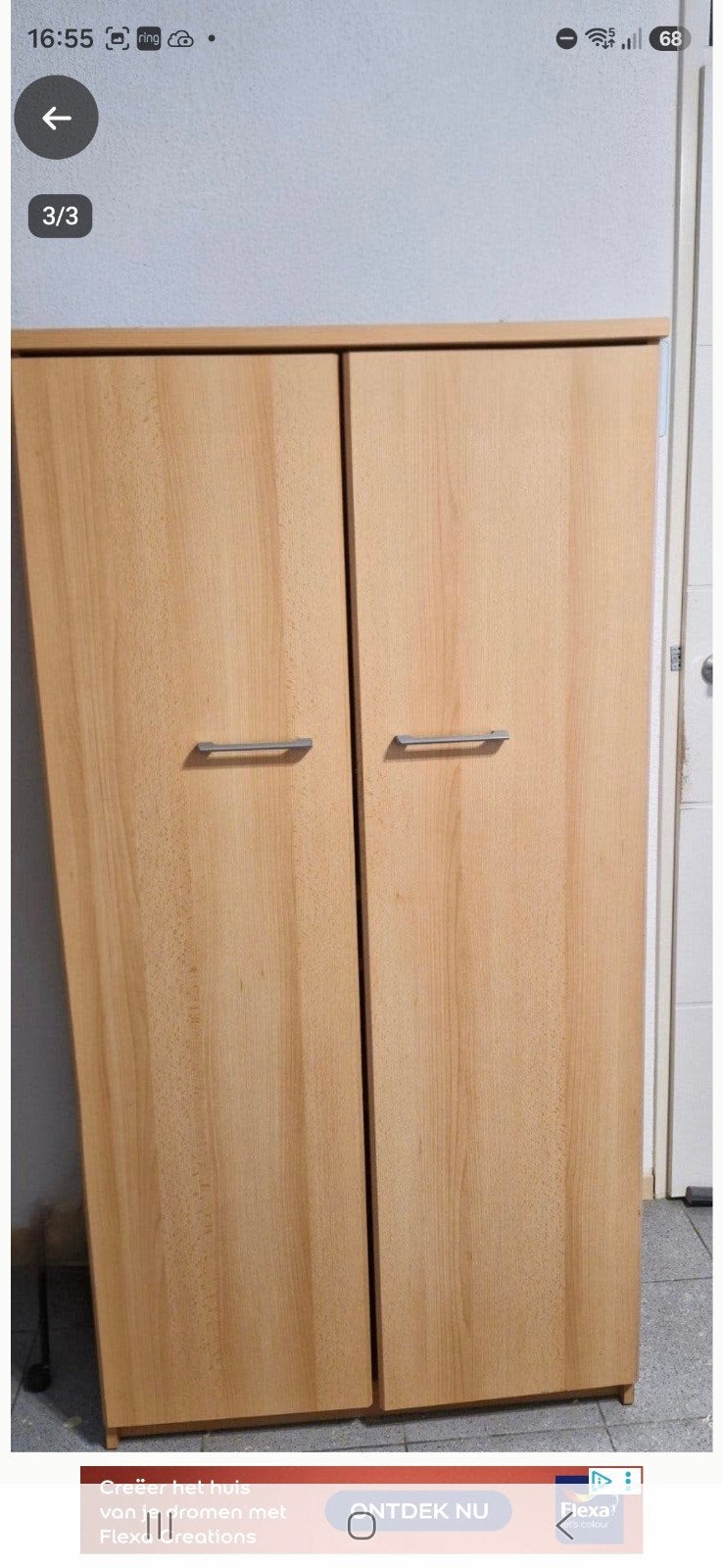 computerkast, Ophalen, Gebruikt, 120 tot 170 cm, 80 cm of meer