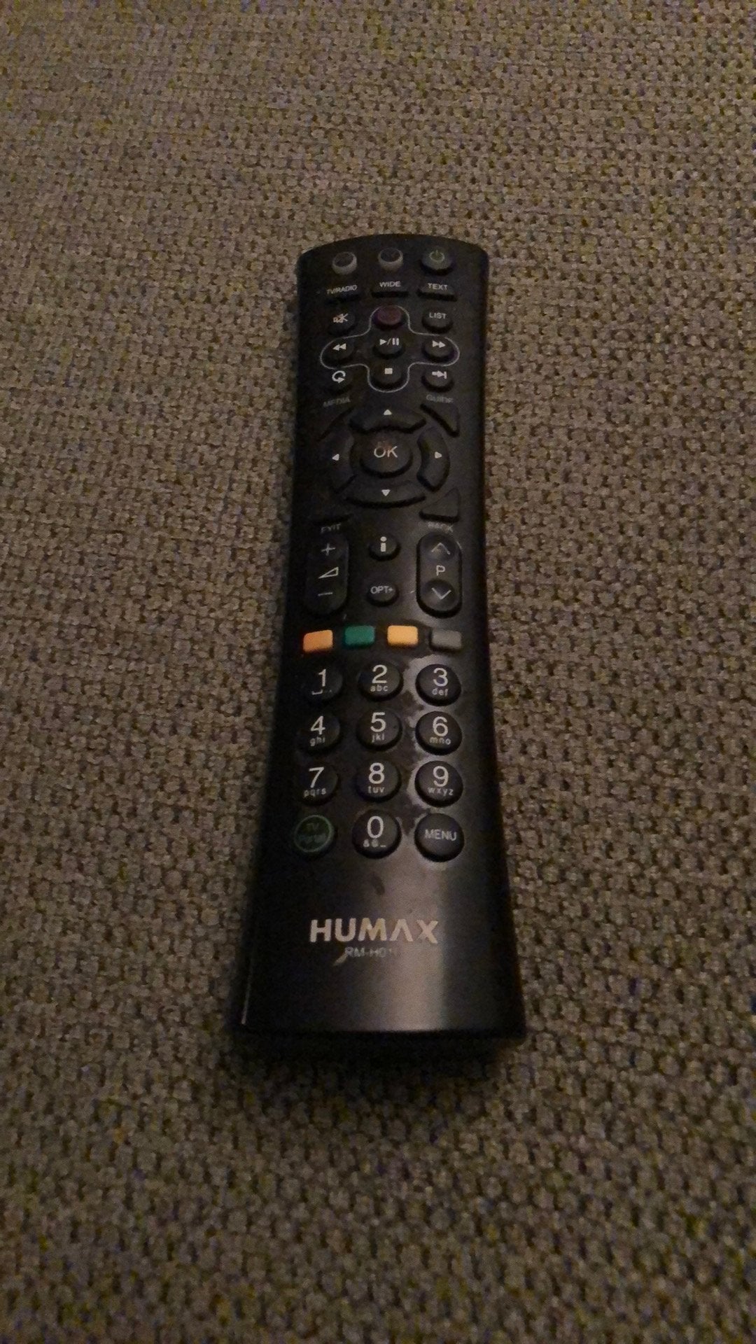 Afstandsbediening Humax, Audio, Tv en Foto, Afstandsbedieningen, Ophalen of Verzenden, Gebruikt, Universeel, Tv