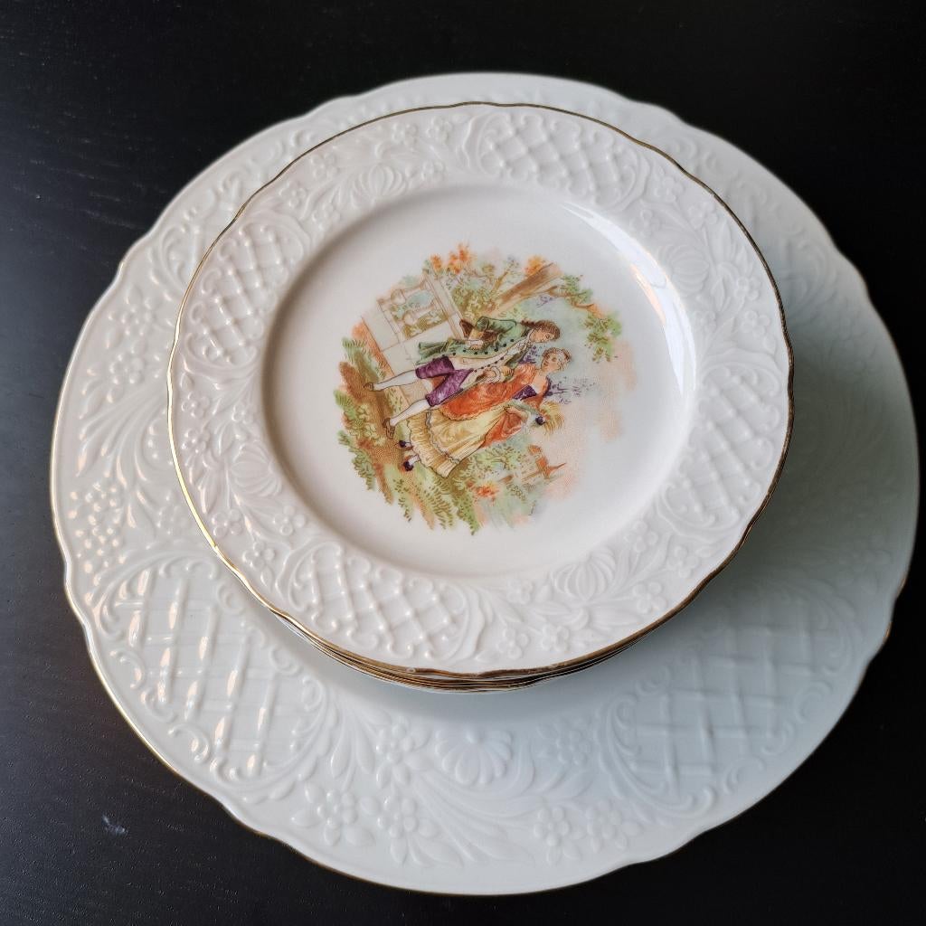 Schumann Arzberg  borden set., Huis en Inrichting, Keuken | Servies, Zo goed als nieuw, Bord(en), Overige stijlen, Porselein, Ophalen of Verzenden