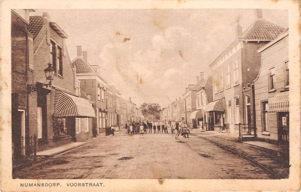 Numansdorp Voorstraat 1931 Hoeksche Waard, Ophalen of Verzenden, 1920 tot 1940, Gelopen, Zuid-Holland