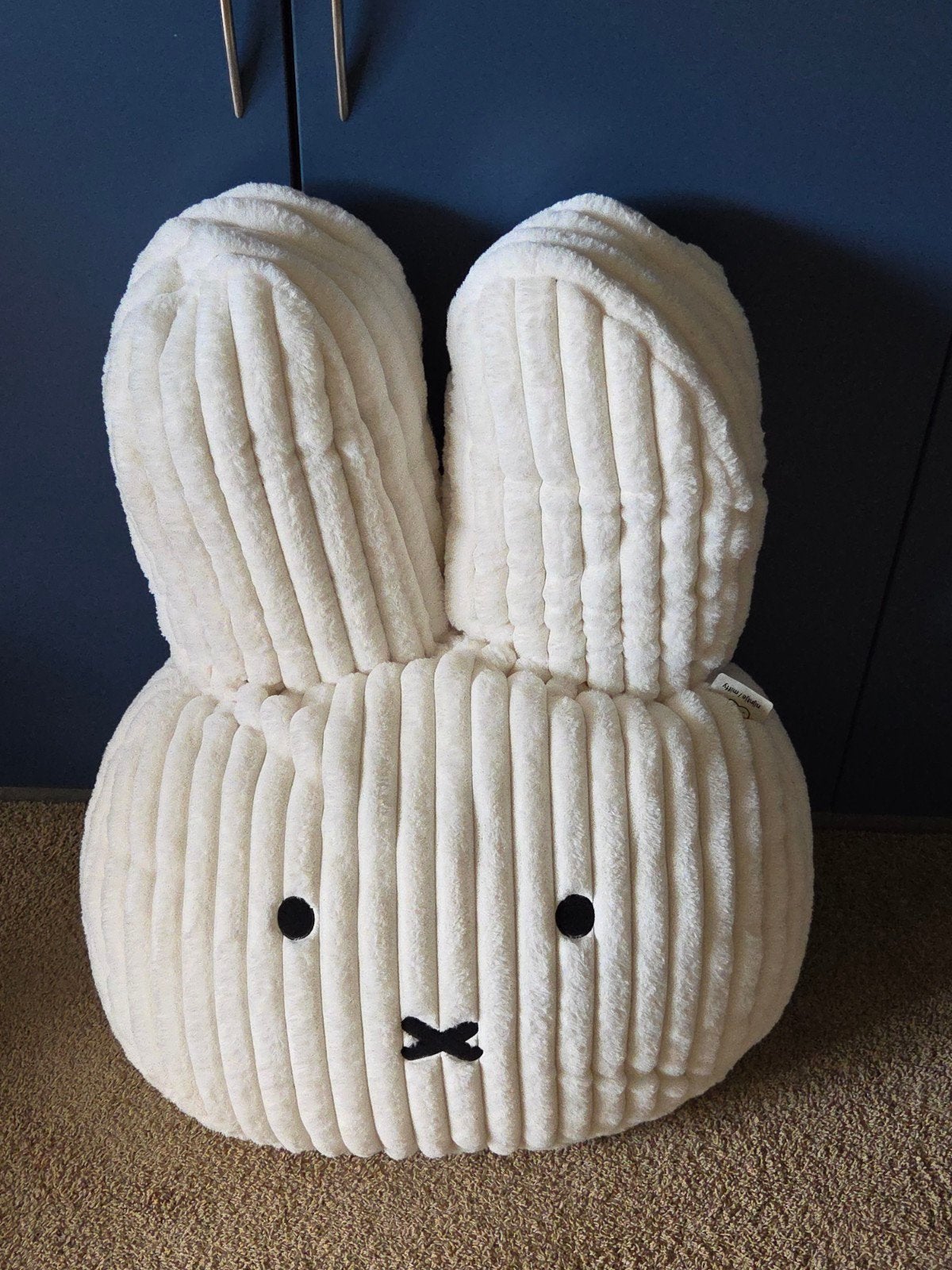 Grote Nijntje knuffel van ribstof - Zo goed als nieuw, Ophalen, Overige merken, Konijn, Nijntje