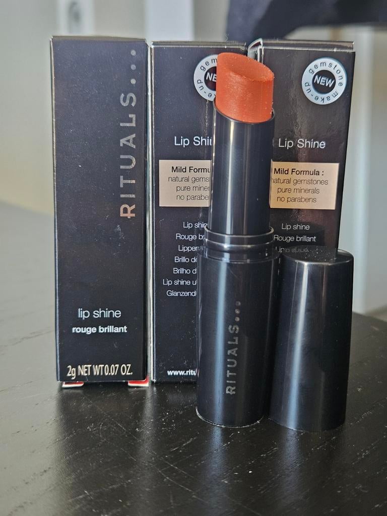 Rituals Lip Shine - Neutral Coral 3 stuks voor 15, Lippen, Nieuw, Oranje, Ophalen of Verzenden