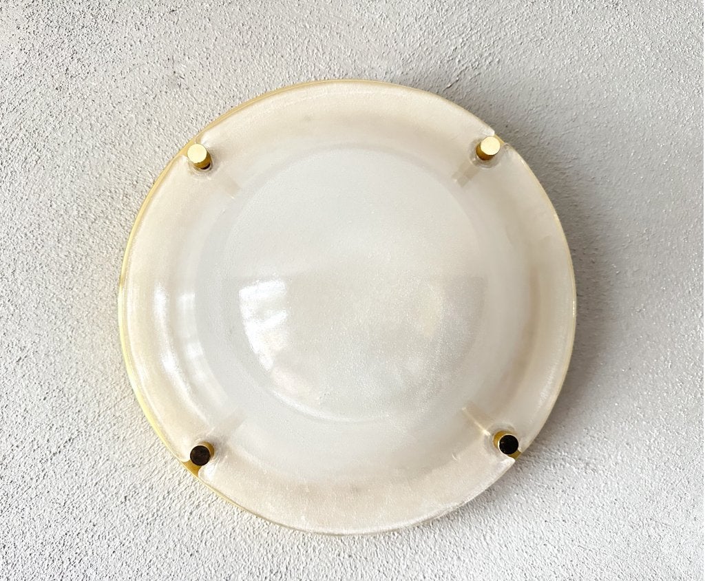 Vintage Glashütte Limburg plafondlamp, Niet ingevuld, Niet ingevuld, Zo goed als nieuw, Glas