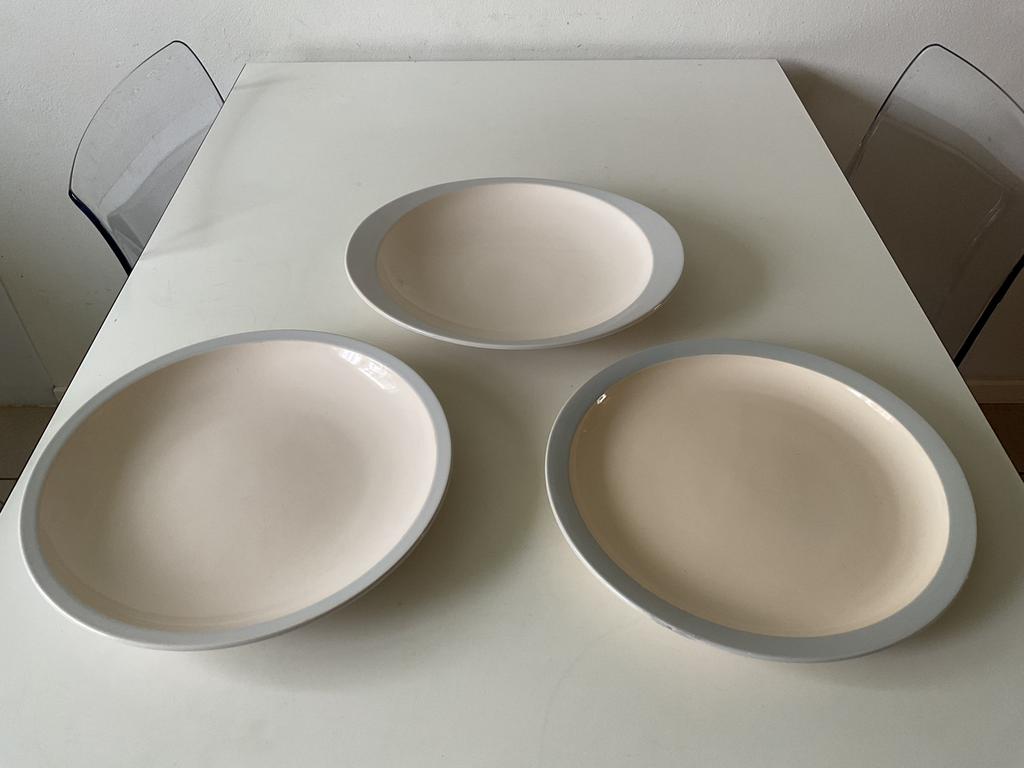 3x Fris Edam Holland serveerschaal/gebakschaal/taartschaal, Antiek en Kunst, Ophalen of Verzenden