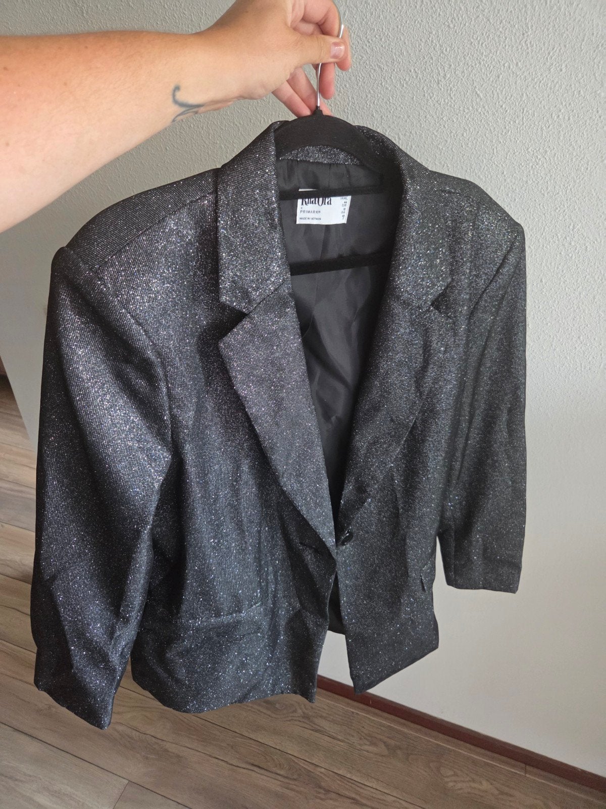 nieuw Glitter Blazer Zwart - Rita Ora x Primark, maat 44, Zwart, Maat 42/44 (L), Nieuw, Ophalen of Verzenden