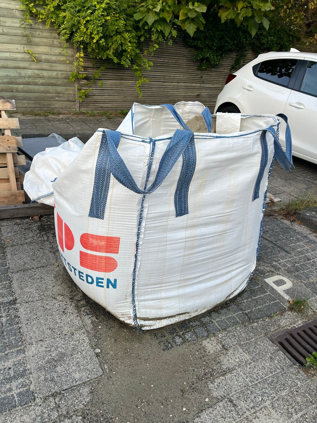 GRATIS Ophoogzand in big bag, Ophalen, Gebruikt, Ophoogzand