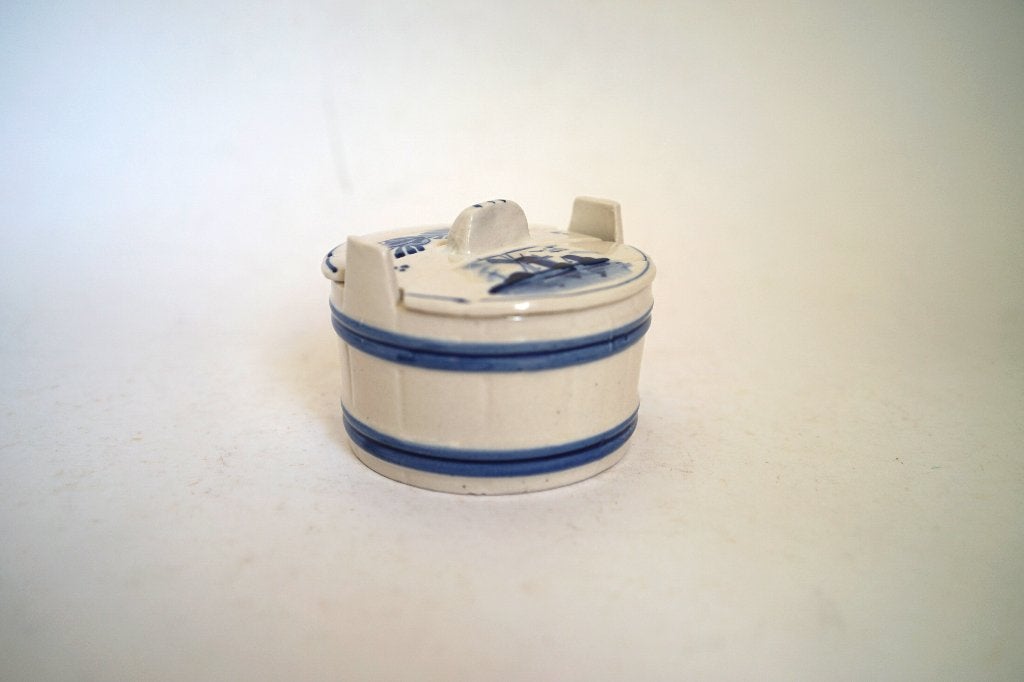 botervloot kuip aardewerk blauw delft delft.blue h.painted, Overige typen, Ophalen of Verzenden, Zo goed als nieuw, Overige stijlen