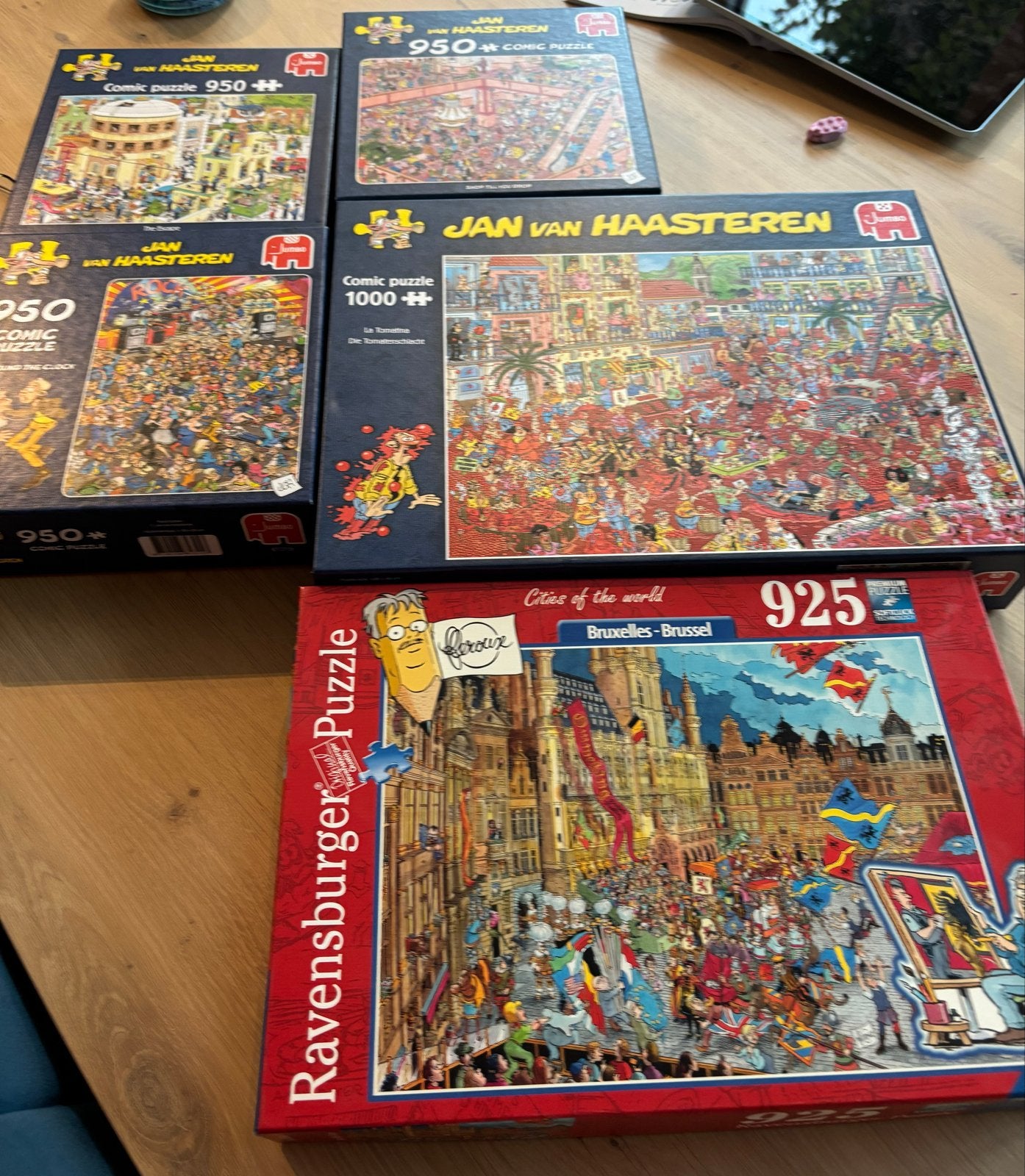 Jan van Haasteren & Ravensburger Puzzels - Diverse Stukjes, Ophalen, 500 t/m 1500 stukjes, Gebruikt, Legpuzzel