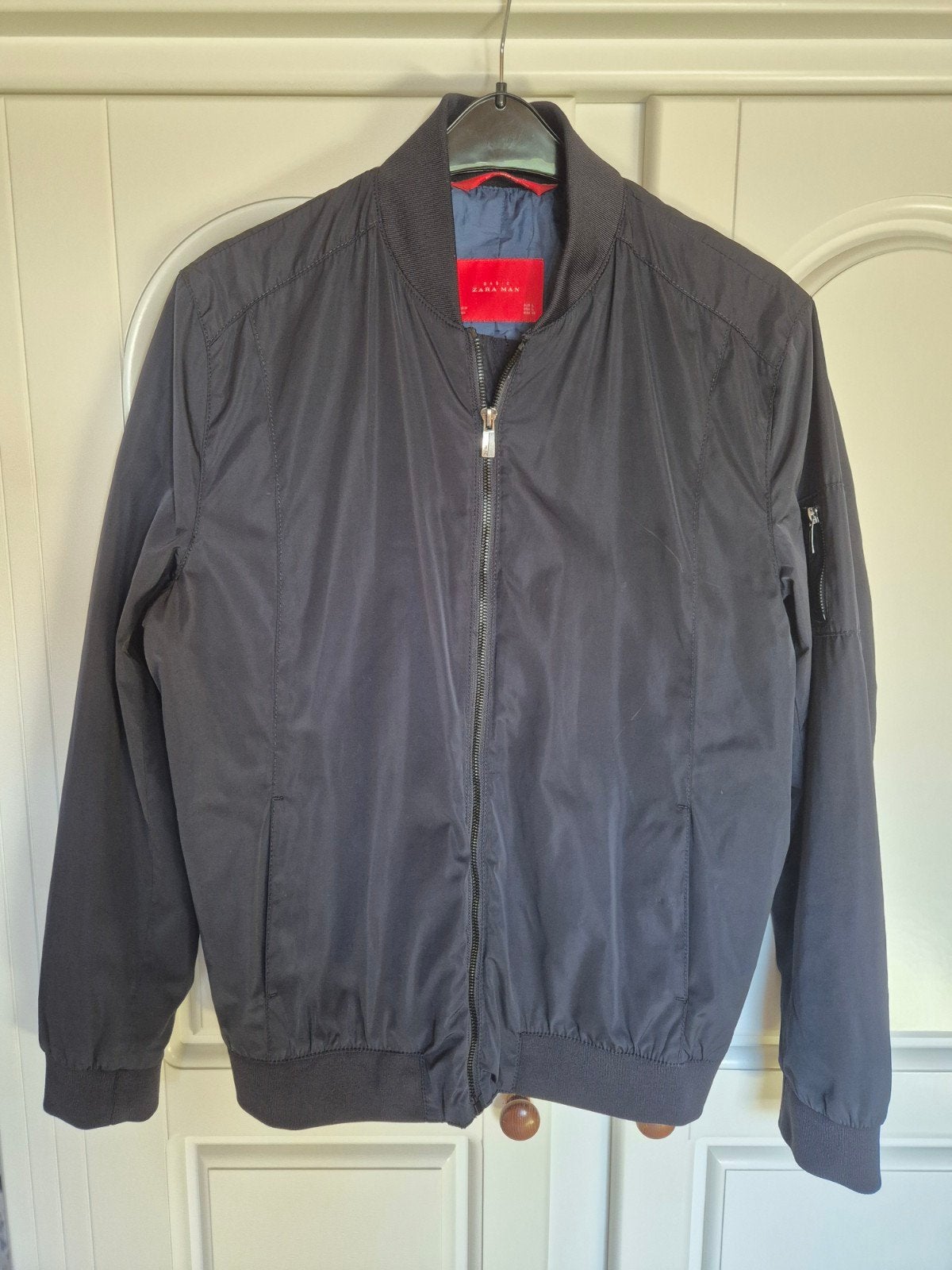 Zara Man Bomberjack - Maat L, Maat 52/54 (L), Blauw, Ophalen of Verzenden, Zara Man