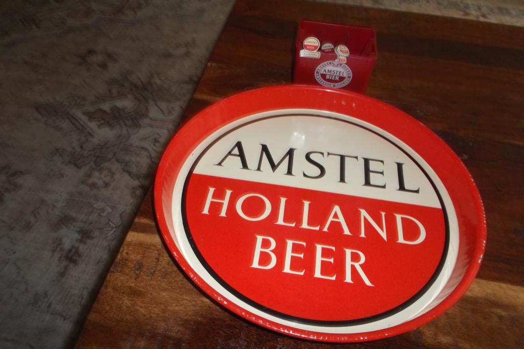 { oud } blikken AMSTEL HOLLAND BEER dienblad, Ophalen of Verzenden, Gebruikt, Gebruiksvoorwerp