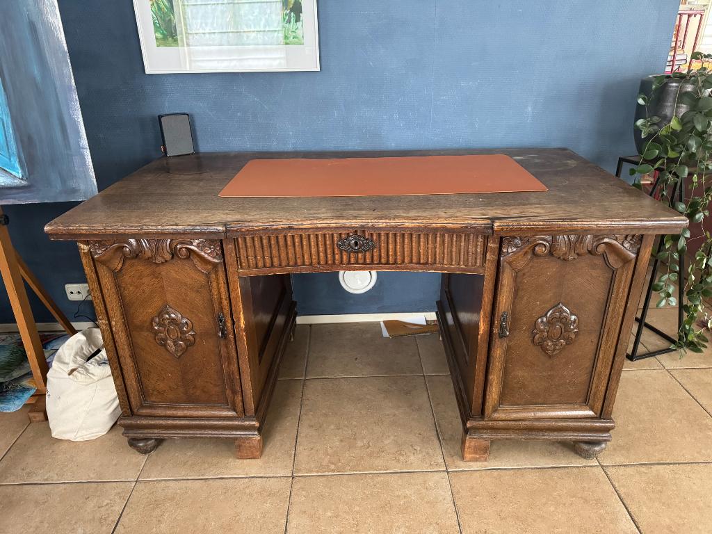 Retro bureau, Huis en Inrichting, Bureaus, Ophalen, Overige typen, Gebruikt, Hout