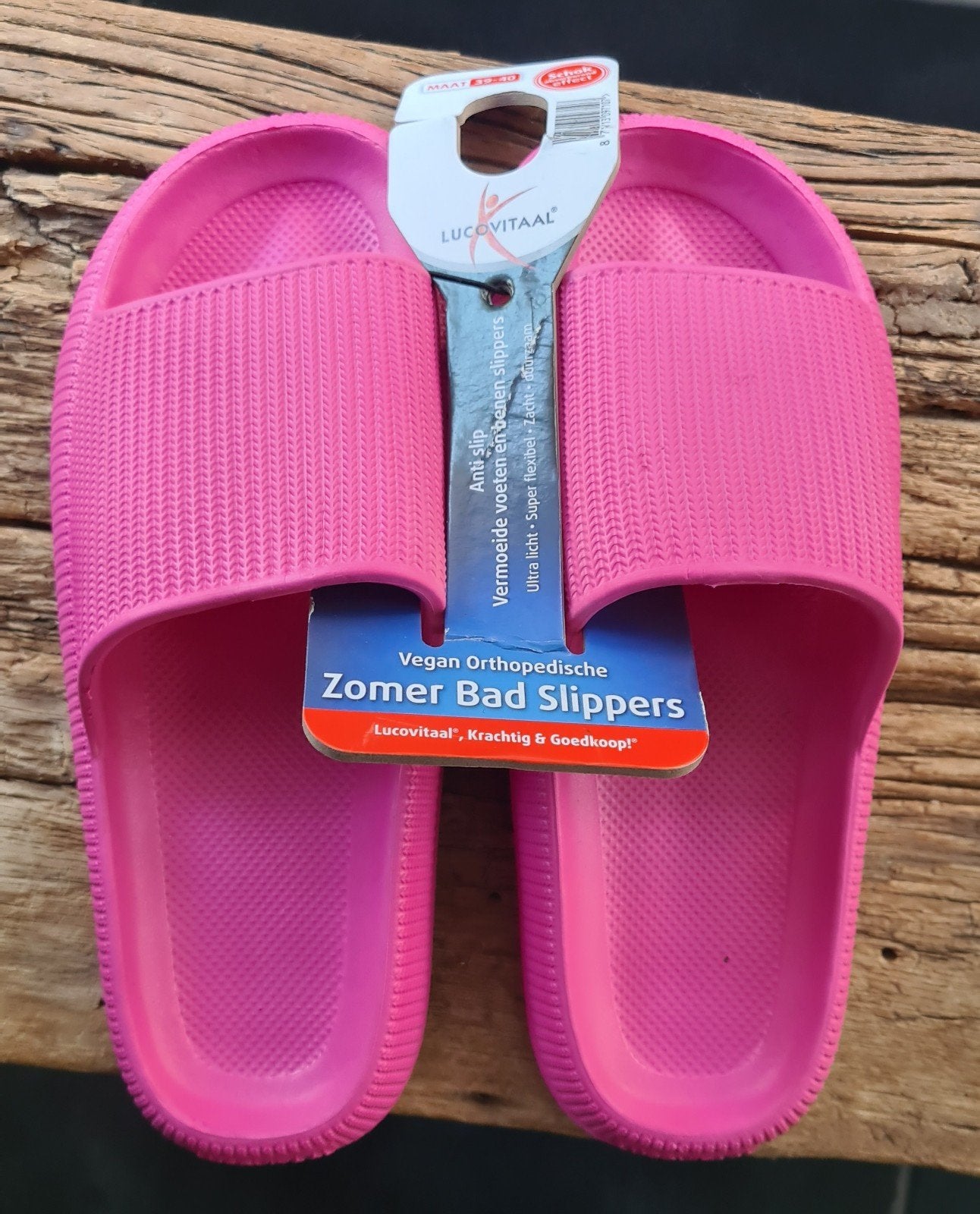 Lucovitaal Orthopedische zomer bad slippers Maat 39-40, Slippers, Nieuw, Ophalen of Verzenden, Roze