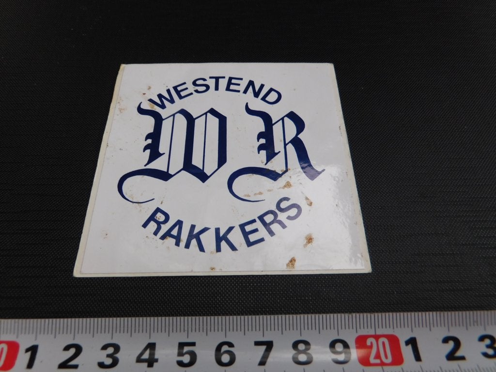 sticker WR Westend Rakkers, Ophalen of Verzenden, Zo goed als nieuw