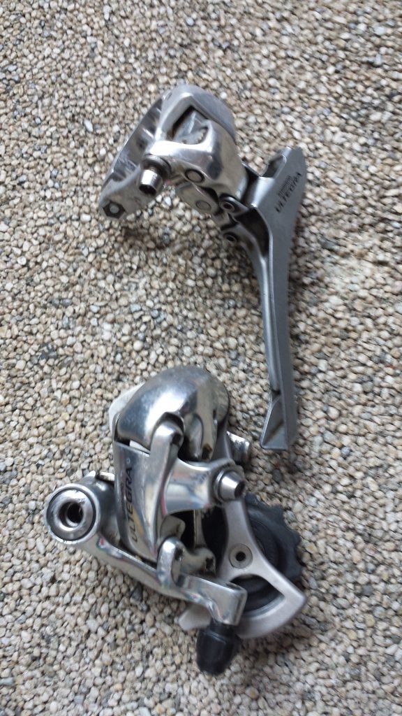 shimano ultegra derailleur voor achter fd rd 6600 japan rare, Fietsen en Brommers, Ophalen, Shimano Ultegra, Derailleur of Ketting