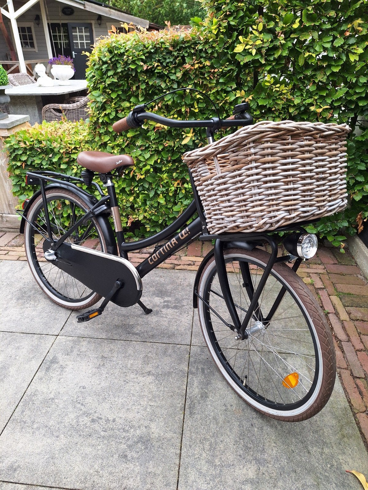 Prachtige cortina fiets 24 inch zgan, Ophalen, Terugtraprem, 24 inch, Cortina U4 transportfiets