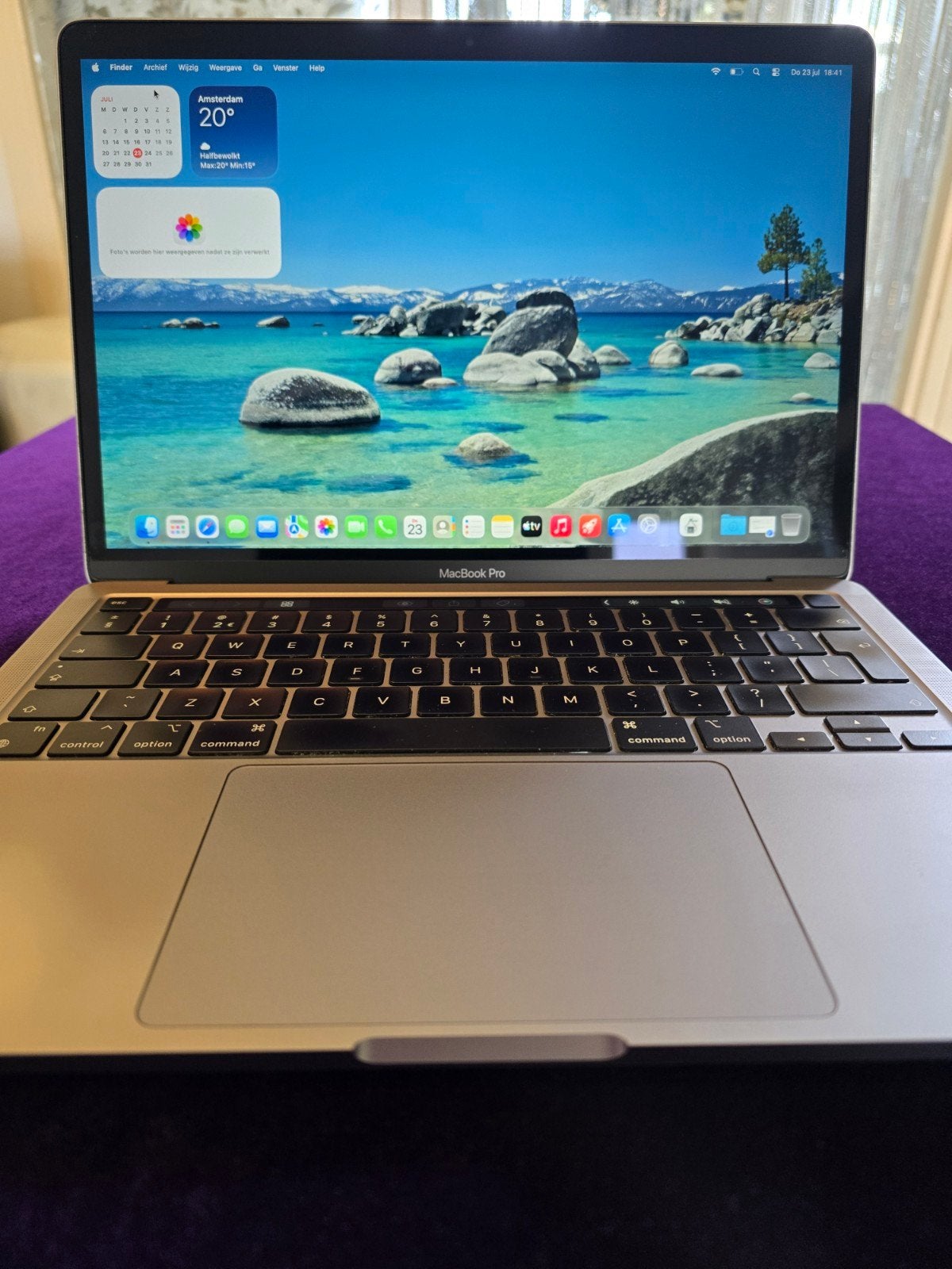 macbook pro M1 13inch 8core 8GB 256GB, Computers en Software, Gebruikt, 256 GB, 2 tot 3 Ghz, Qwerty