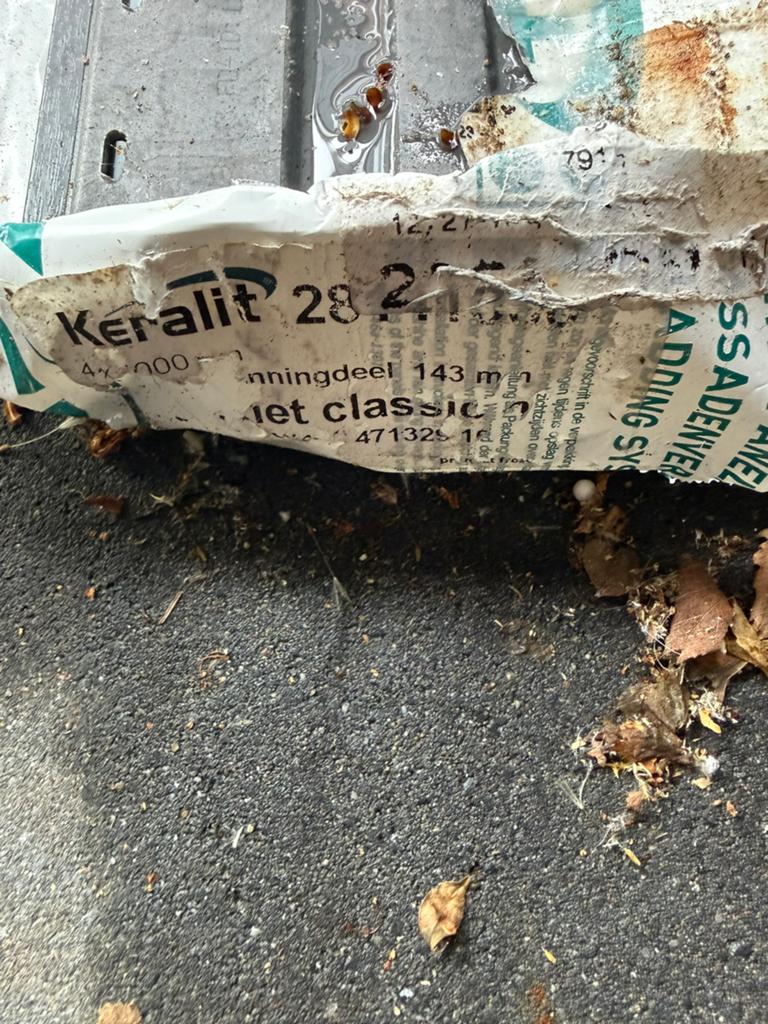 Keralit antraciet houtnerf, Doe-het-zelf en Verbouw, Ophalen, Minder dan 25 mm, Nieuw, Plank