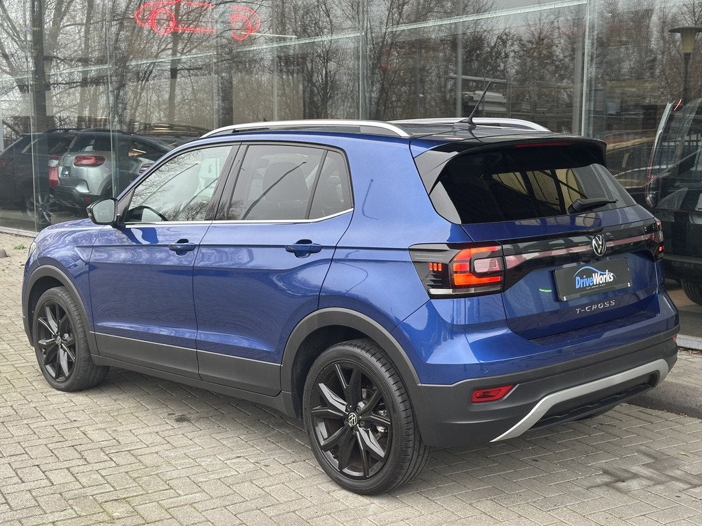 Volkswagen T-Cross 1.0 TSI Style | Business R | LED | 18" |, T-Cross, Gebruikt, Zwart, Blauw