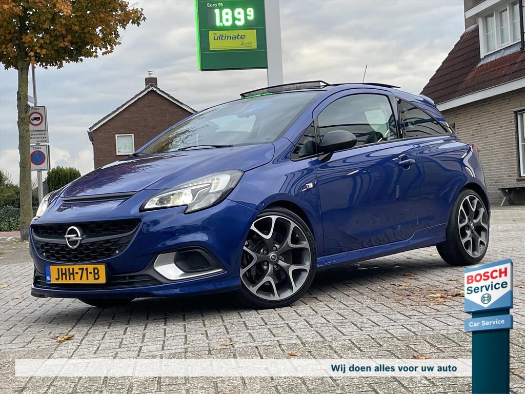 Opel Corsa 1.6 Turbo OPC 207PK / Pano / Recaro / Cruise / Cl, Auto's, Gebruikt, Euro 6, Blauw, Bedrijf