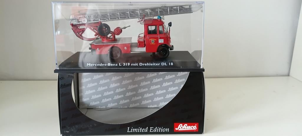 Mercedes Benz L319 Brandweerwagen Schuco., Ophalen of Verzenden, Nieuw, Auto, Schuco