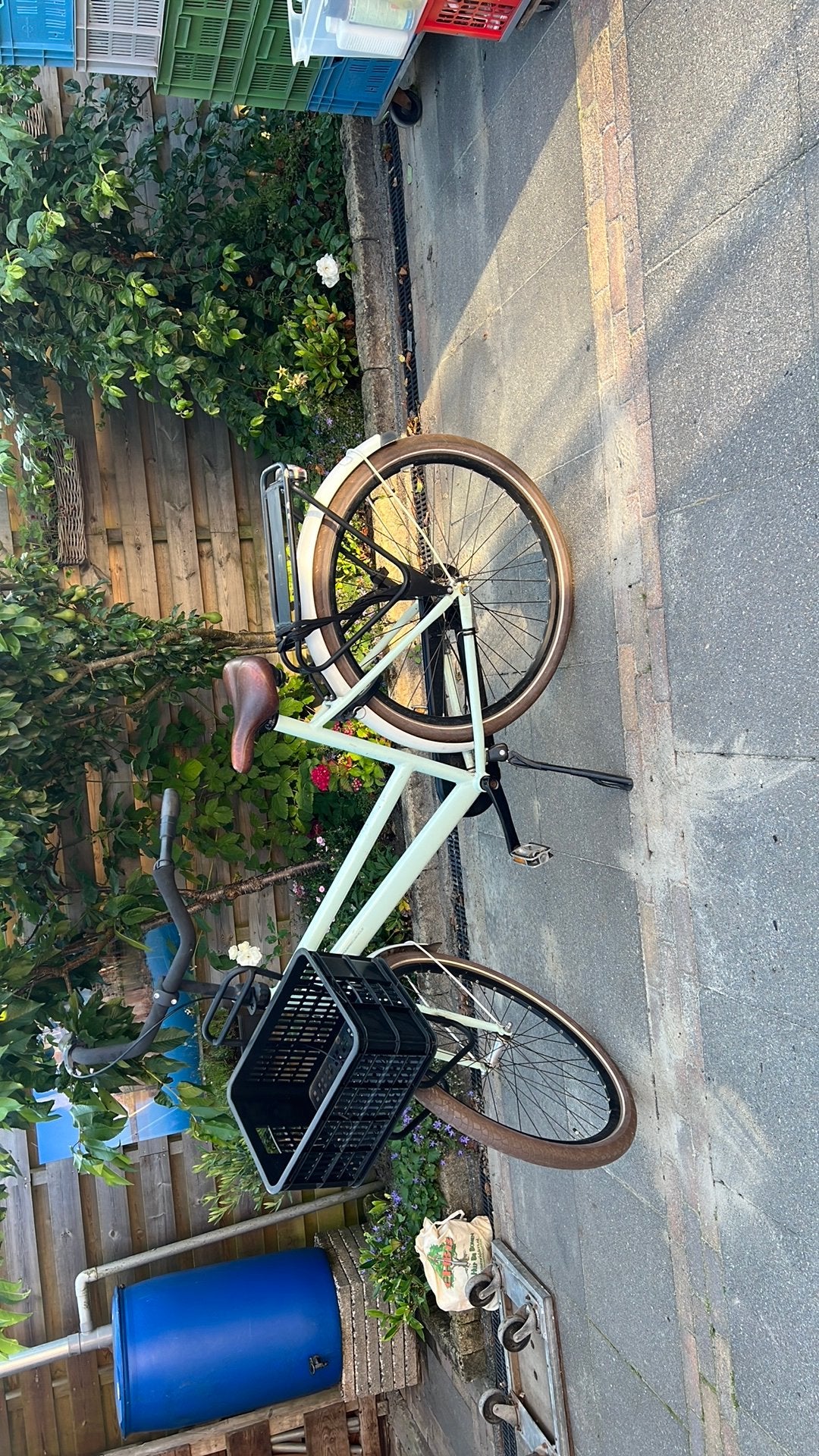 Cortina hpv dames fiets met mandje 56 cm frame, Ophalen, Terugtraprem, Gebruikt, Staal