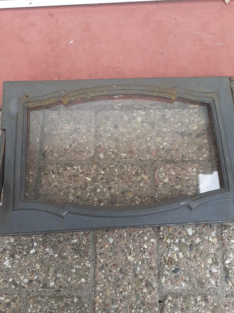 Kachel deur van een Efel kachel (met maten staan erbij ), Ophalen, Gebruikt, Hout, Houtkachel