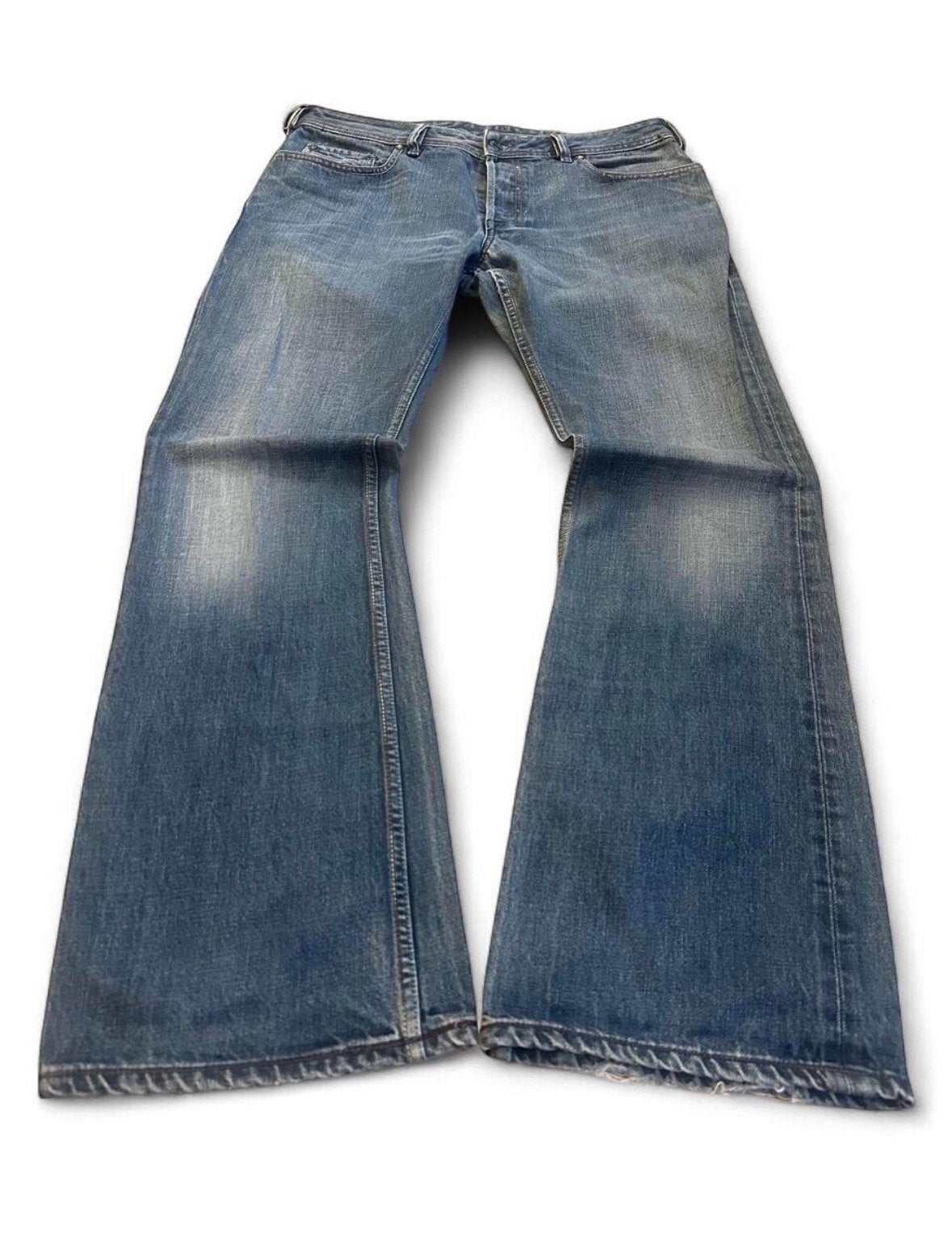 Vintage Diesel Zathan Bootcut Jeans W33 L32 - Y2K Wash 00784, Kleding | Heren, Ophalen of Verzenden, Gedragen, Blauw, W33 - W34 (confectie 48/50)