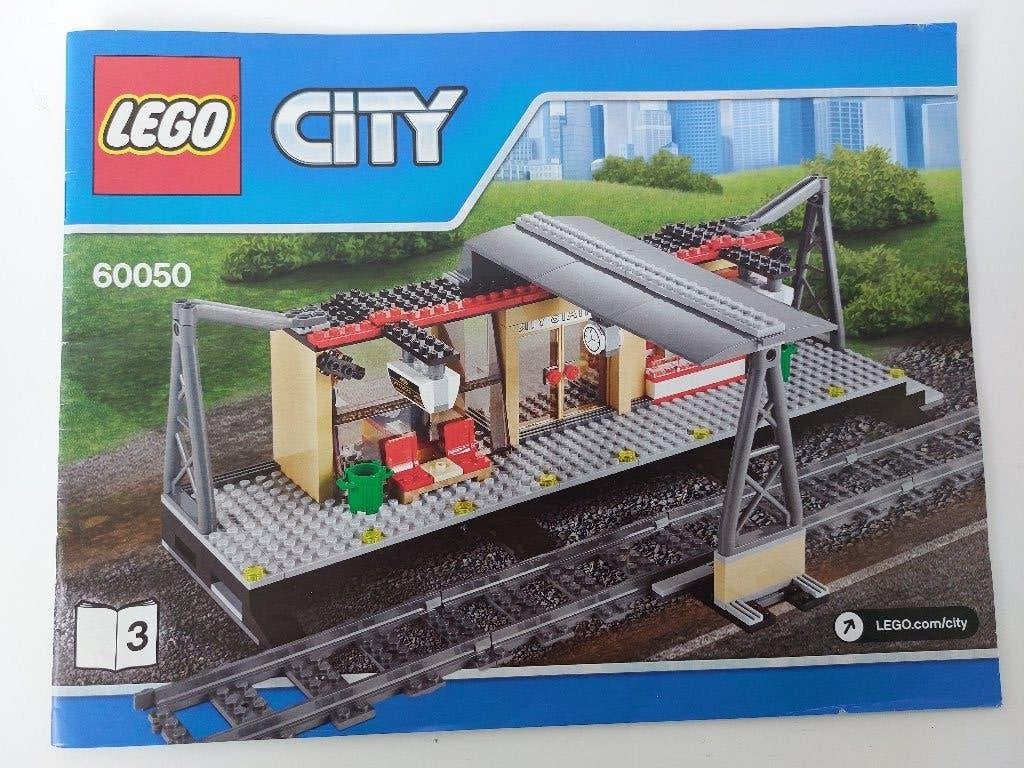 Lego City 60050 Train Station / treinstation, Compleet, City, Gebruikte blokjes met nopjes, Lego