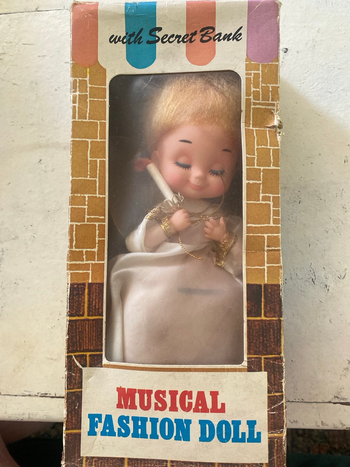 Vintage Senpo Muzikale Mode Pop met Geheime Spaarpot, Ophalen of Verzenden, Zo goed als nieuw, Overige typen