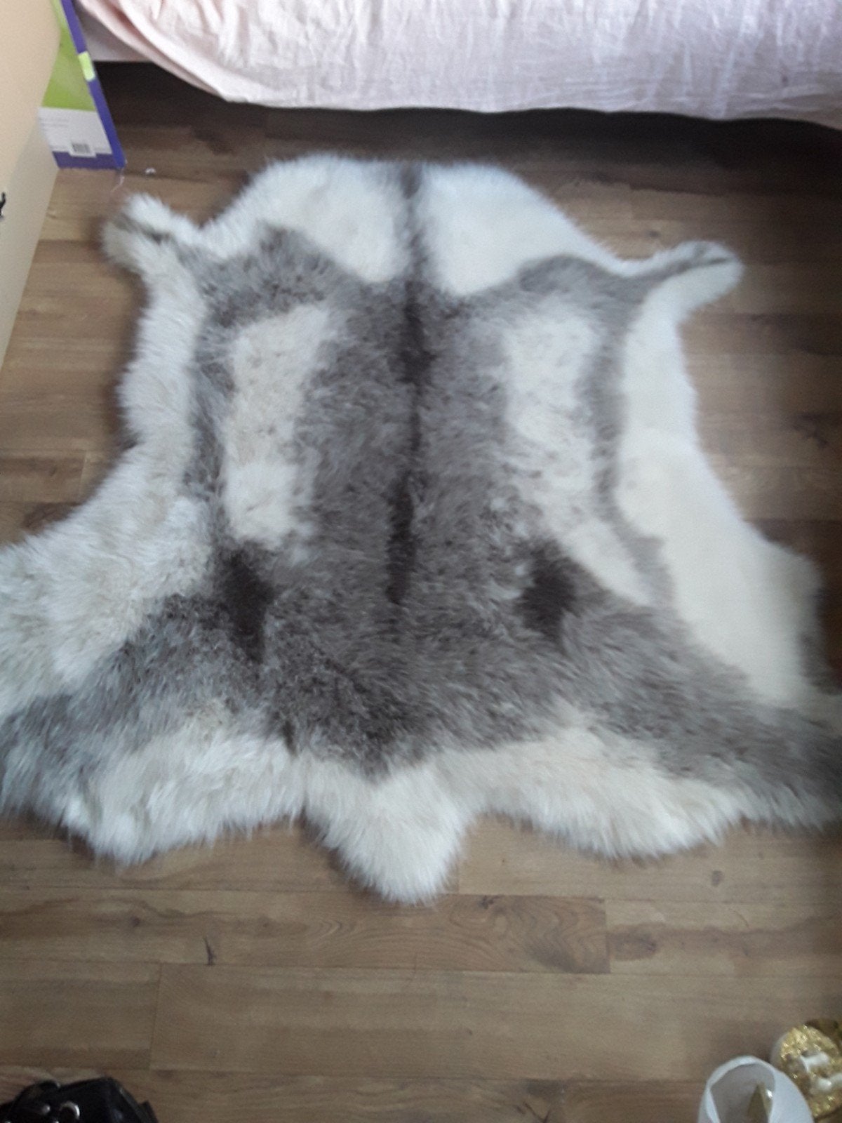 bont vloerkleed - Zacht en decoratief, Ophalen, 100 tot 150 cm, Wit, 50 tot 100 cm