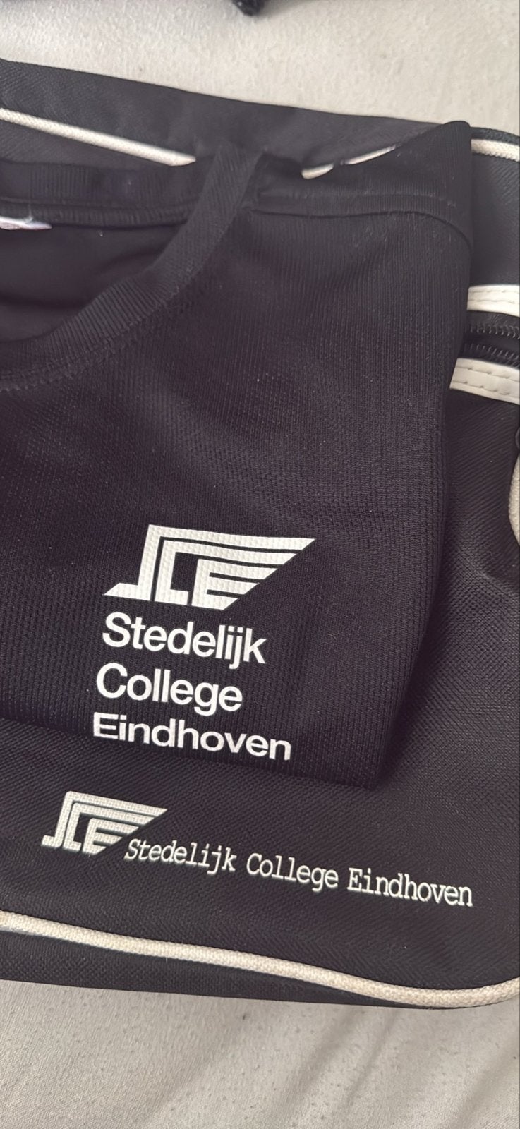 Sporttas en gymshirt Stedelijk College Eindhoven Maat M, Kleding | Heren, Ophalen, Maat 48/50 (M), Zwart, Gedragen