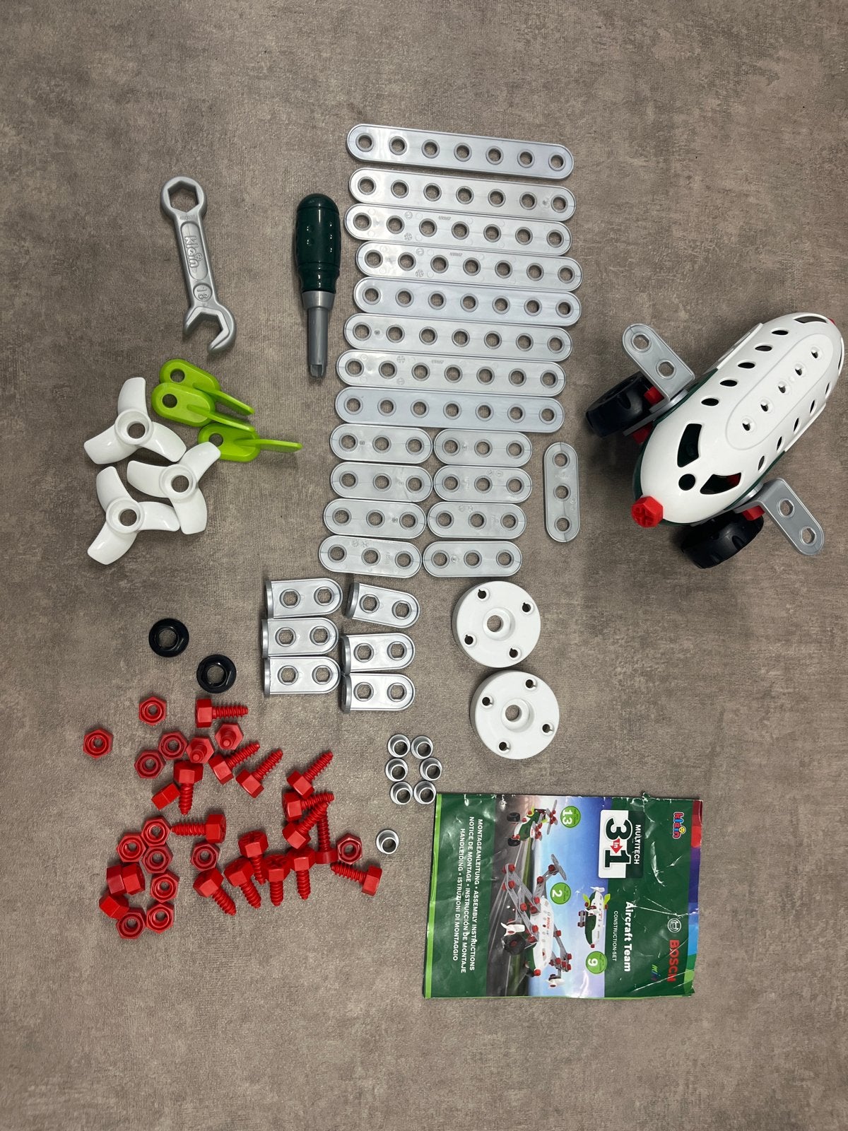 Theo Klein Aircraft Team Constructie Set 3-in-1, Ophalen of Verzenden, Gebruikt, Overige merken