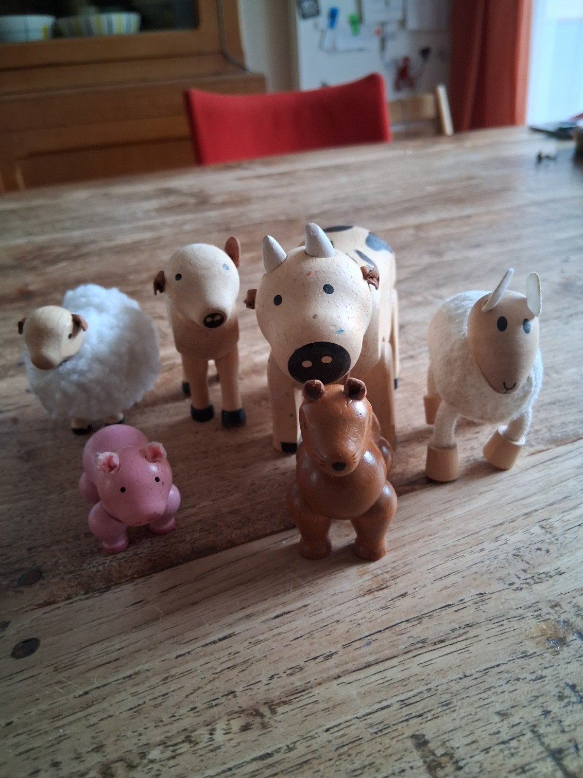 Houten boerderijdieren set - PlanToys, Kinderen en Baby's, Ophalen of Verzenden