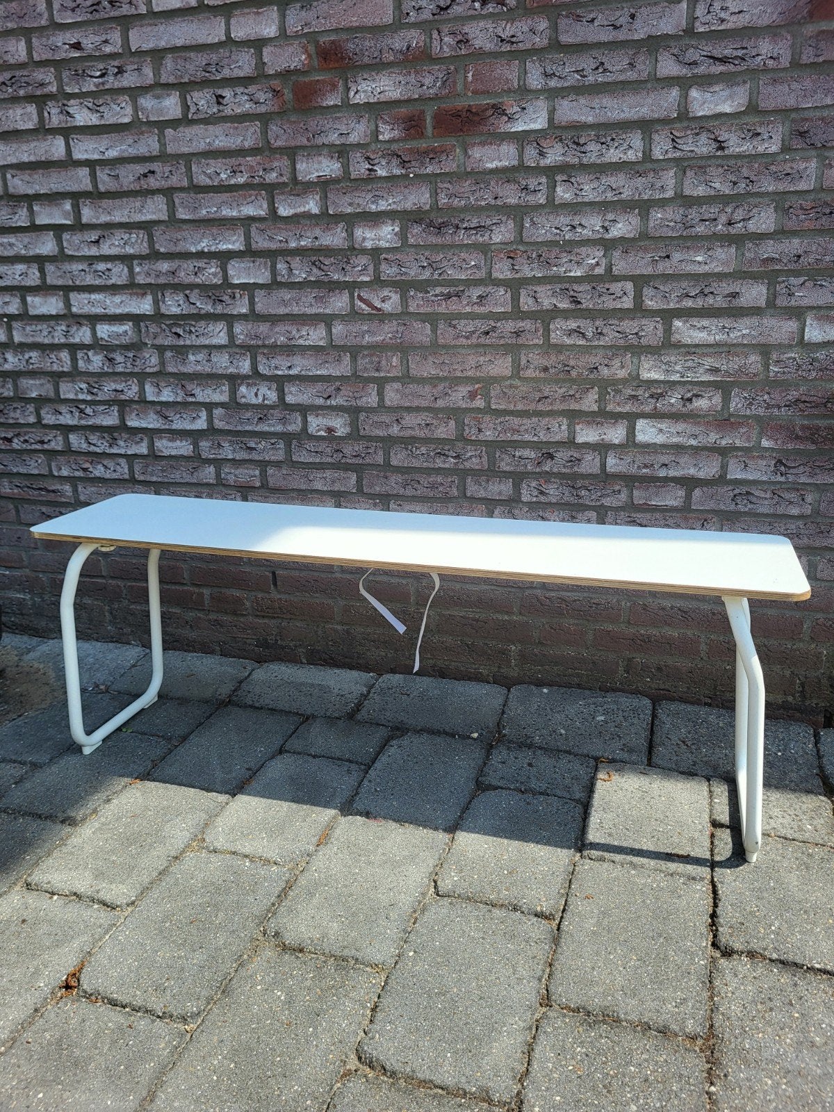IKEA Sigurd bankje - Wit, Gebruikt, Wit, Modern, Scandinavisch, Minimalistisch, Ophalen of Verzenden