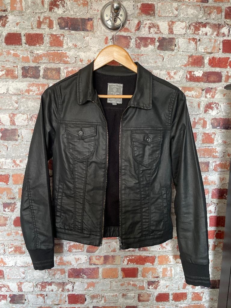 Geisha nieuw stoer zwart jasje jack small 36, Geisha, Zwart, Nieuw, Ophalen of Verzenden