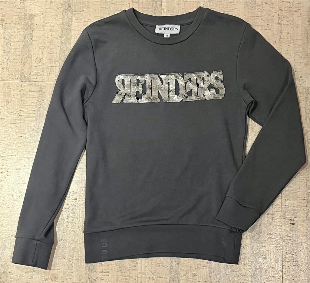 Reinders Kids sweater met omkeerbare pailletten - maat 140, Ophalen of Verzenden, Zo goed als nieuw, Meisje, Trui of Vest