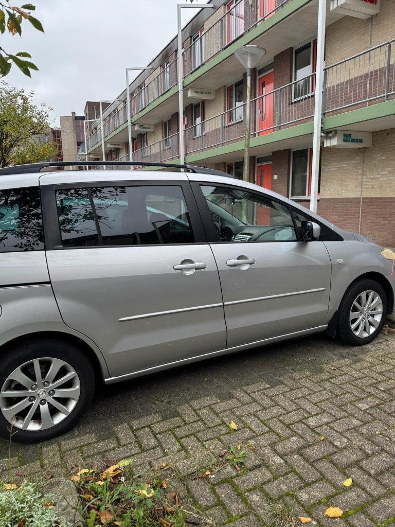 Mazda 5 1.8 2008 Grijs 7 Passagiers, Auto's, 1370 kg, 4 cilinders, 7 stoelen, Origineel Nederlands