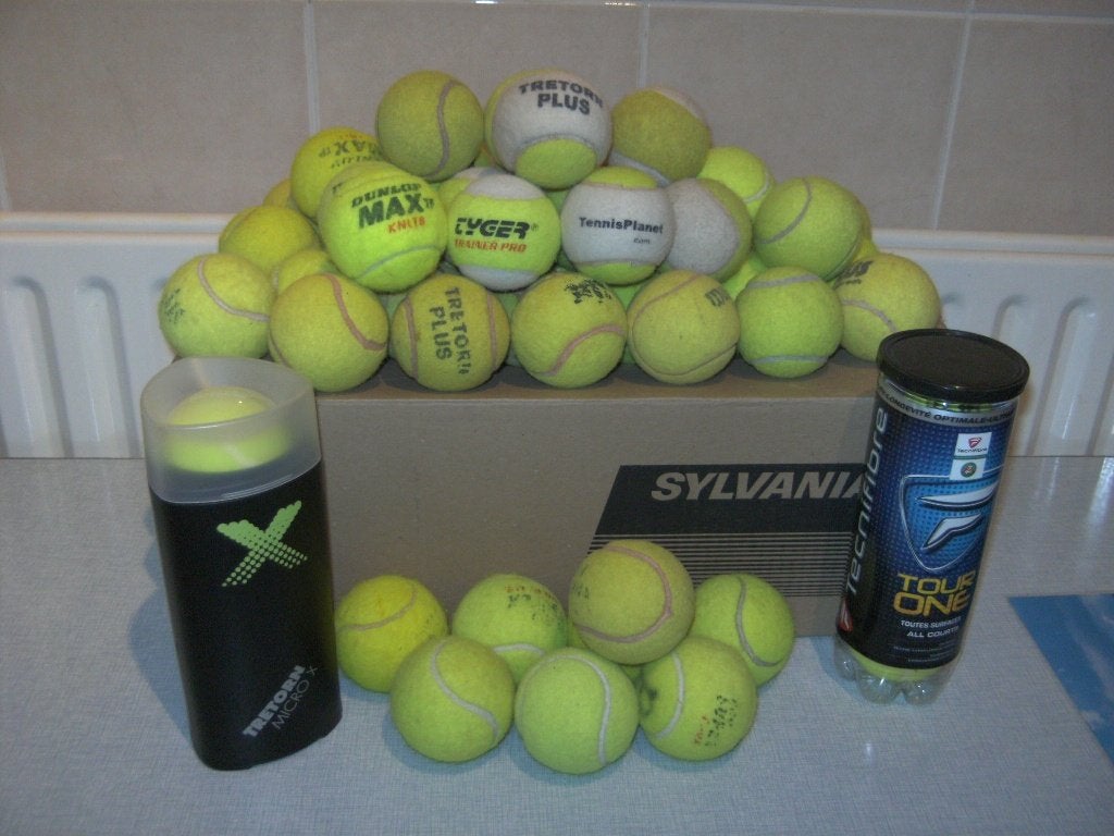 gebruikte tennis ballen in goede staat.., Dieren en Toebehoren, Ophalen of Verzenden, Gebruikt, Apporteerspeelgoed