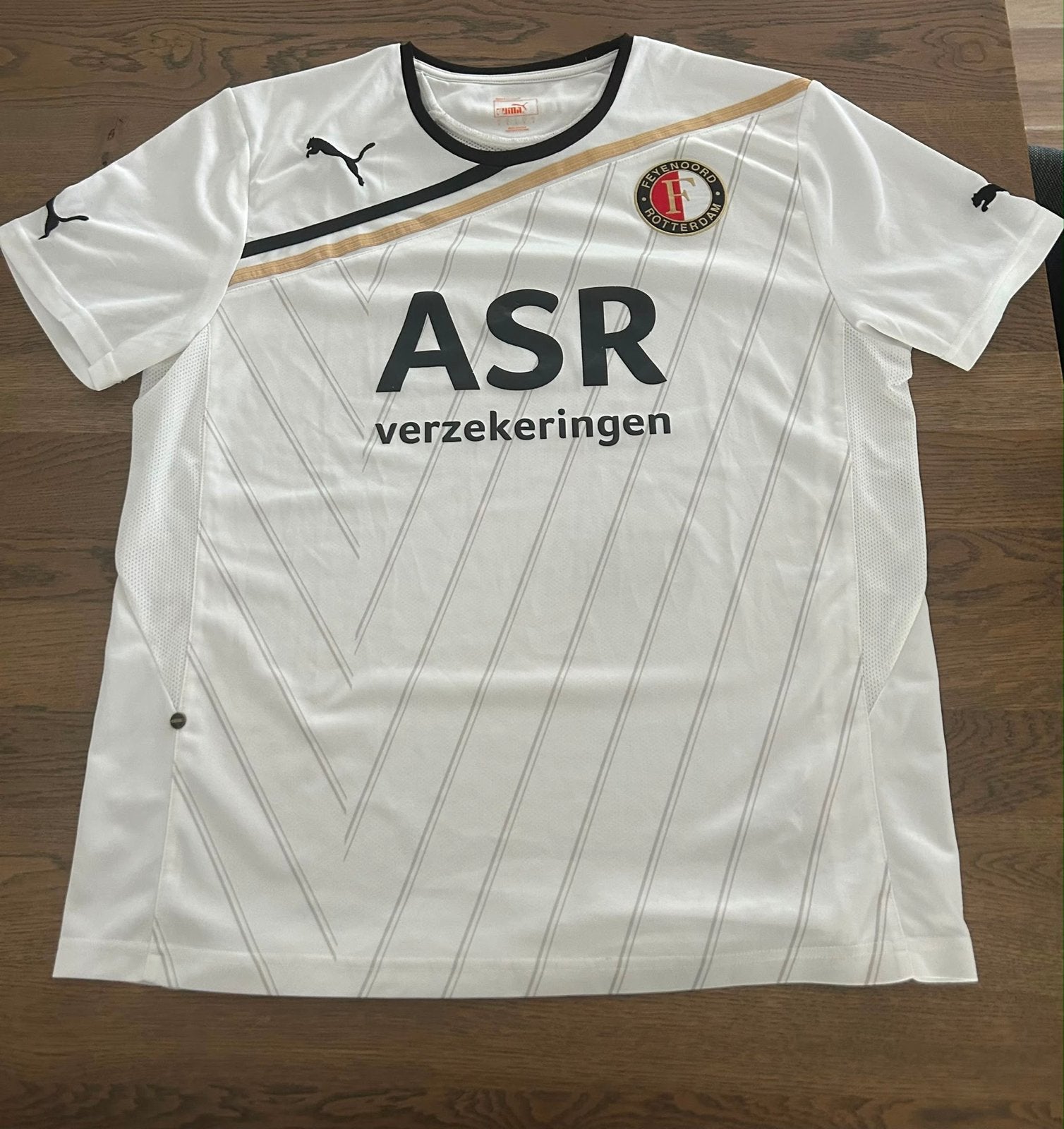 Feyenoord trainingsshirt 2011-2012 wit - Maat L, Ophalen, Maat 52/54 (L), Wit, Voetbal