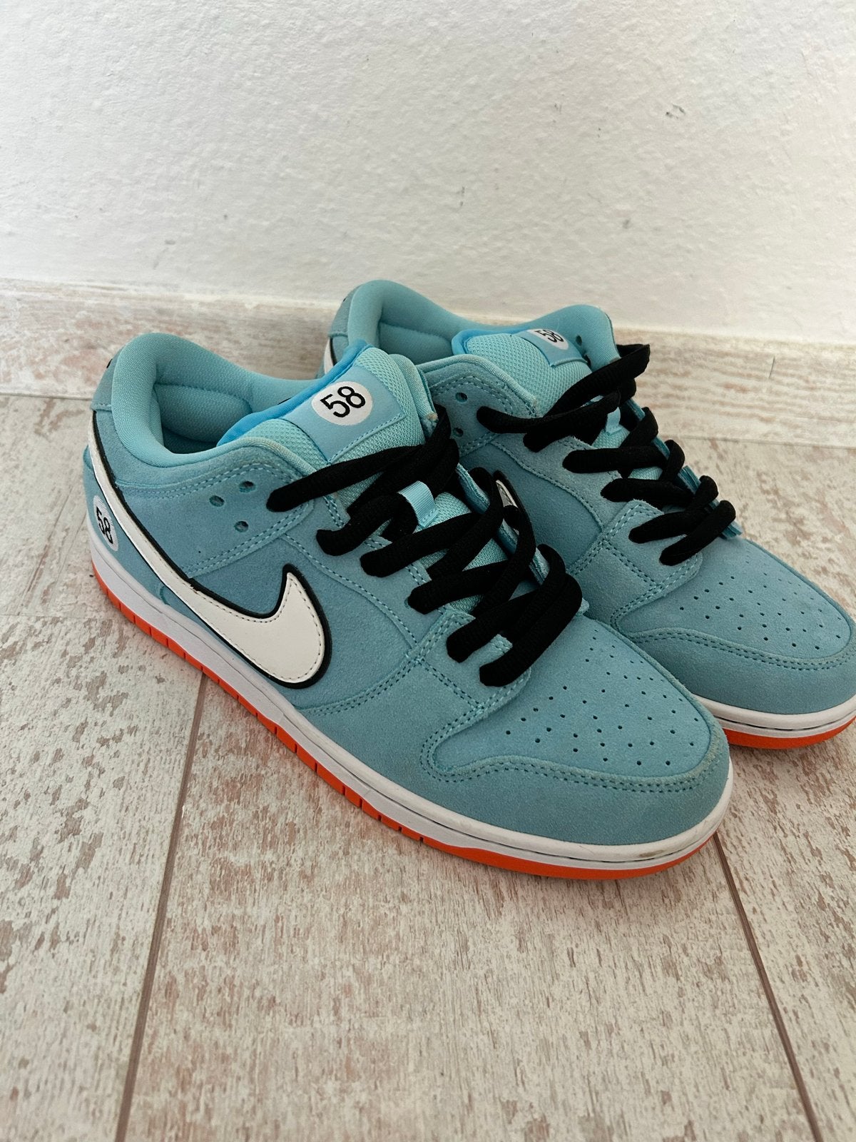 Nike SB Dunk Low Club 58 Gulf - Maat 41, Ophalen of Verzenden, Zo goed als nieuw, Blauw, Sneakers of Gympen