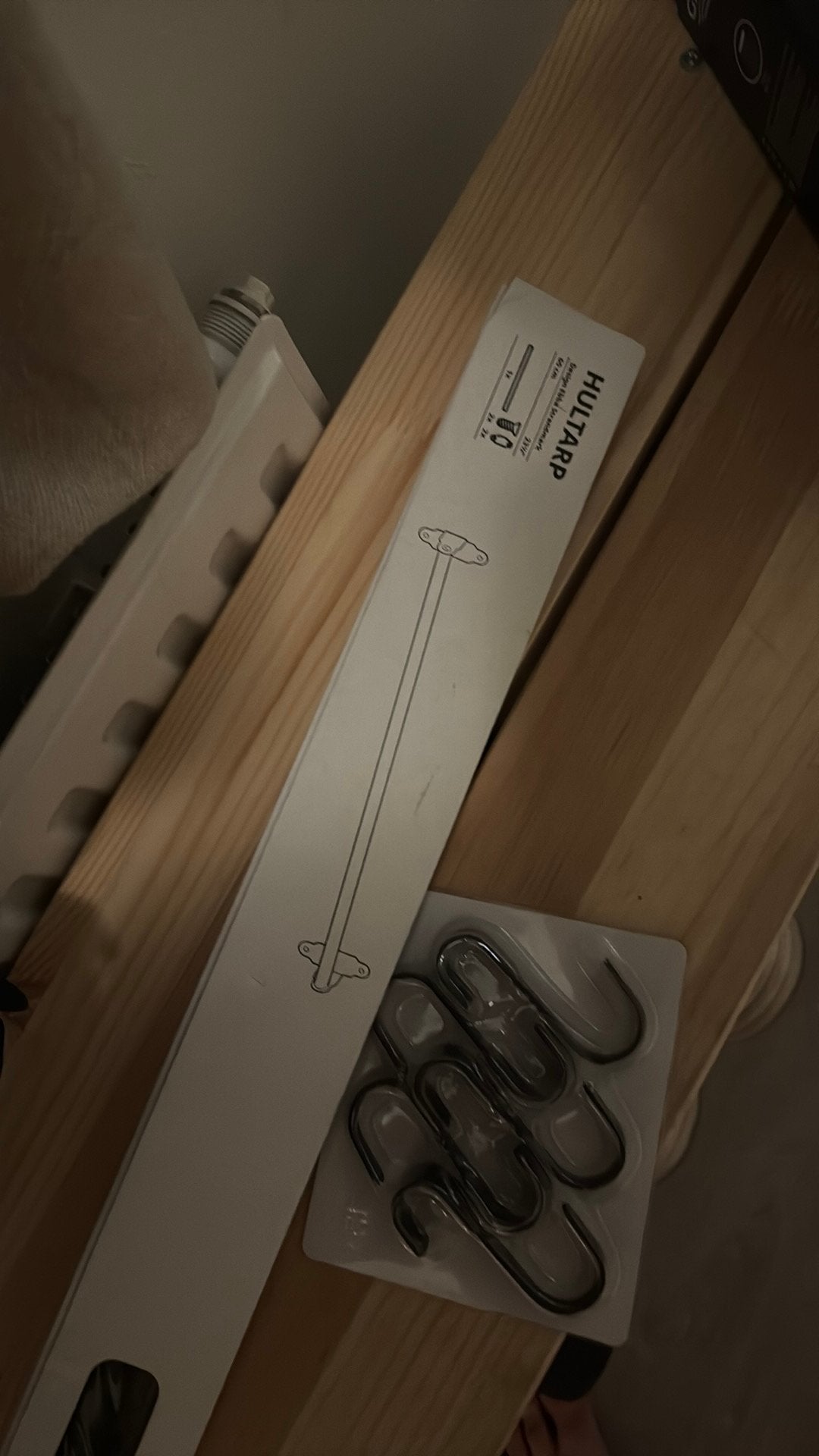 IKEA Hultarp rail en hangers, nieuw, Ophalen, Nieuw, Zilver, Metaal