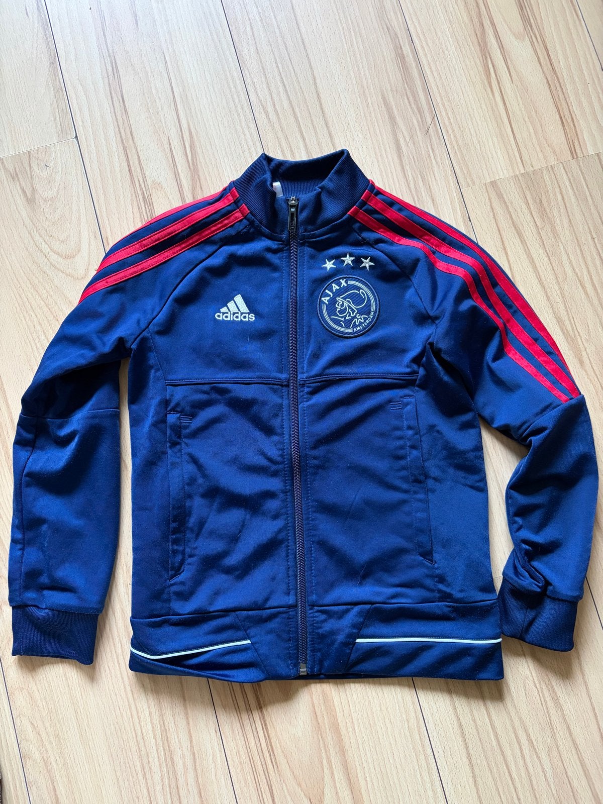 Adidas Ajax trainingsjack maat 128 (7-8 jaar), Ophalen of Verzenden, Gebruikt, Jongen of Meisje, Jas