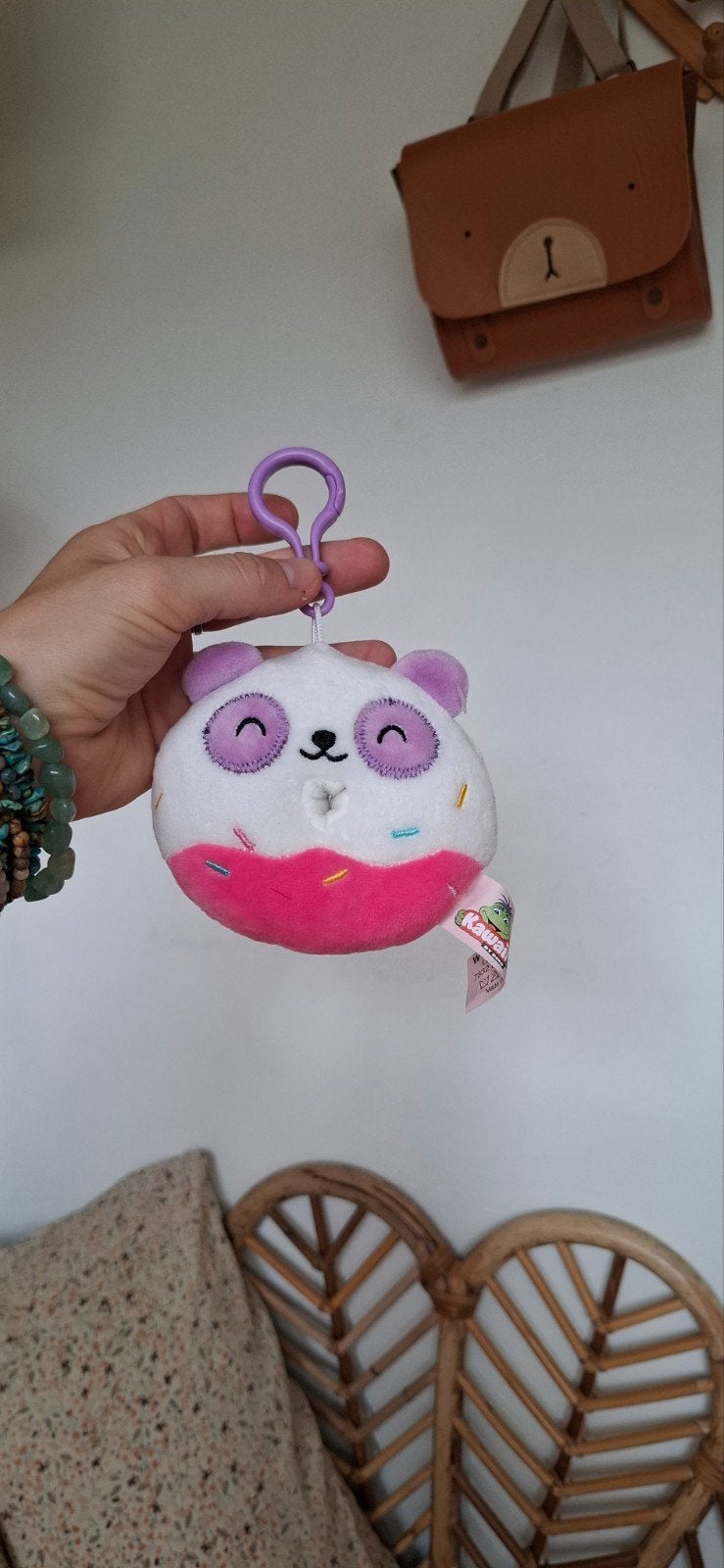Leuke Donut knuffel / sleutelhanger voor aan je tas, Ophalen of Verzenden, Overige typen