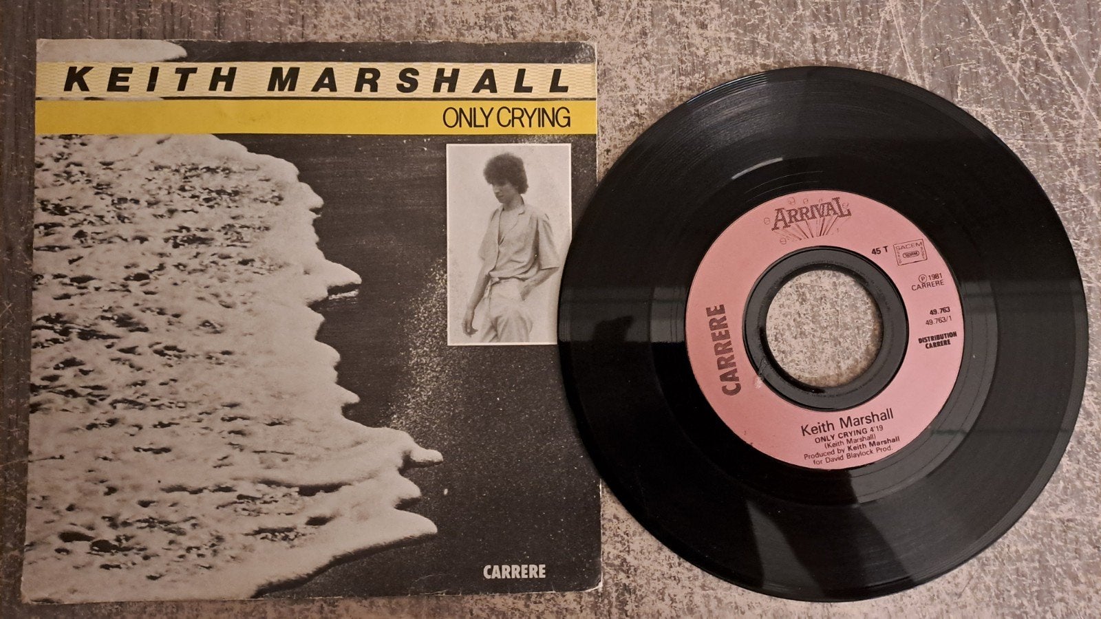 Keith Marshall  - only crying, Gebruikt, 7 inch, Pop, Fotohoes