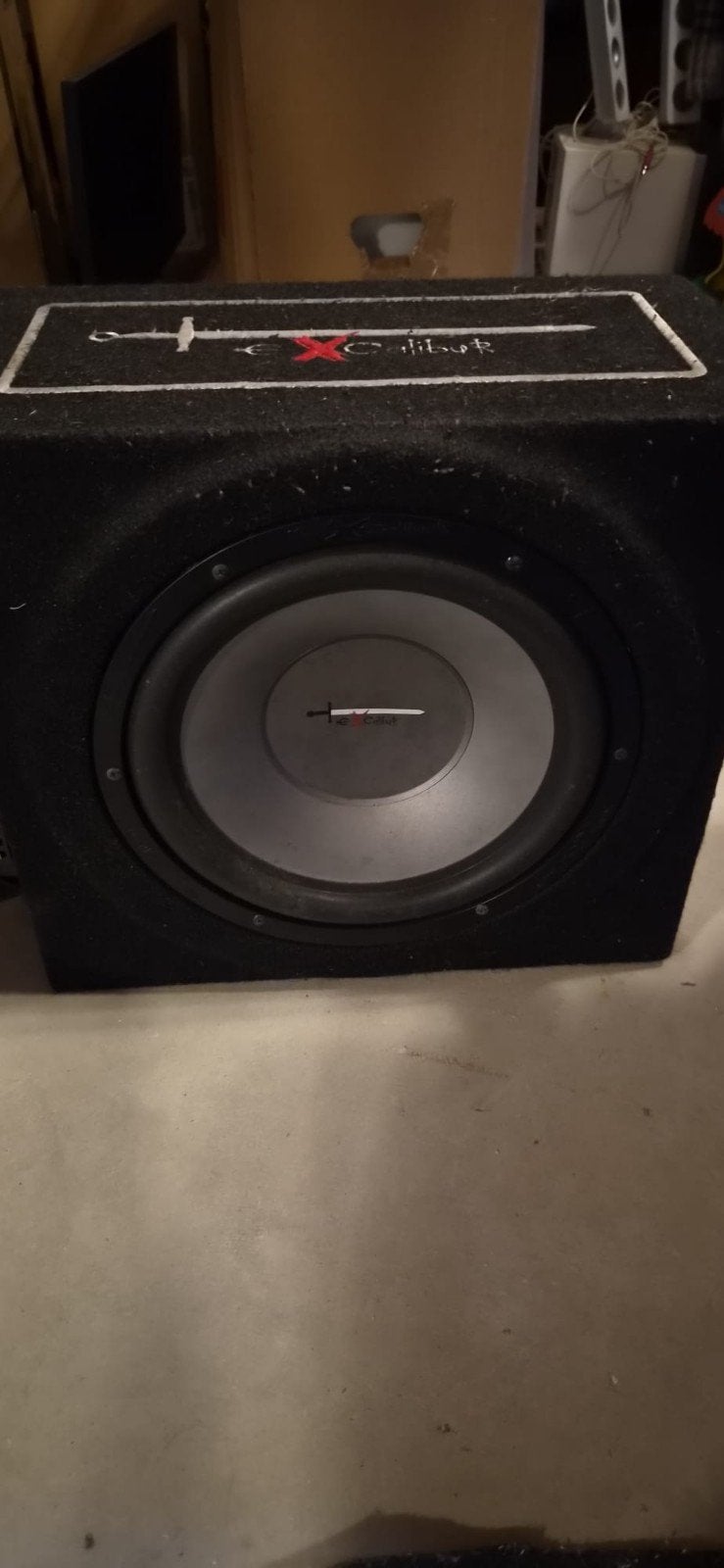 Excalibur subwooferbox met versterker, Auto diversen, Autospeakers, Ophalen