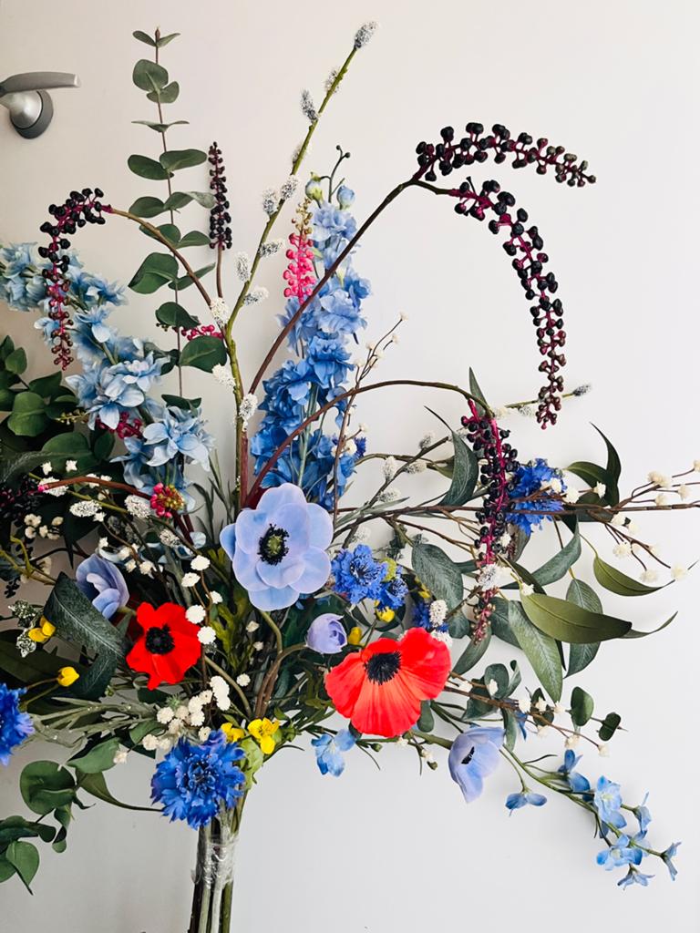 Boeket zijden bloemen, Ophalen of Verzenden, Nieuw
