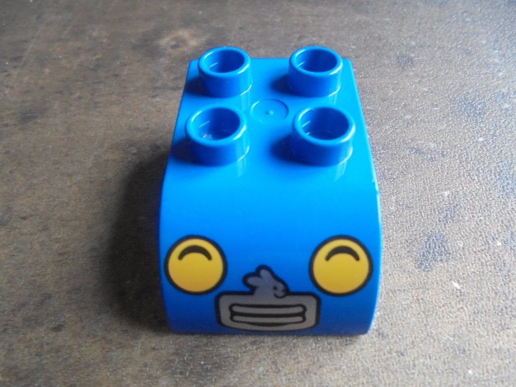 Lego Duplo Brick 2x3 with Slope Curved (zie foto's) 3, Ophalen of Verzenden, Gebruikt, Losse stenen, Duplo