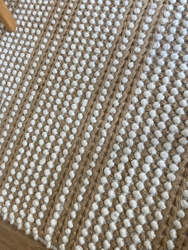 Vloerkleed, Ophalen, Crème, 100 tot 150 cm, Scandinavisch